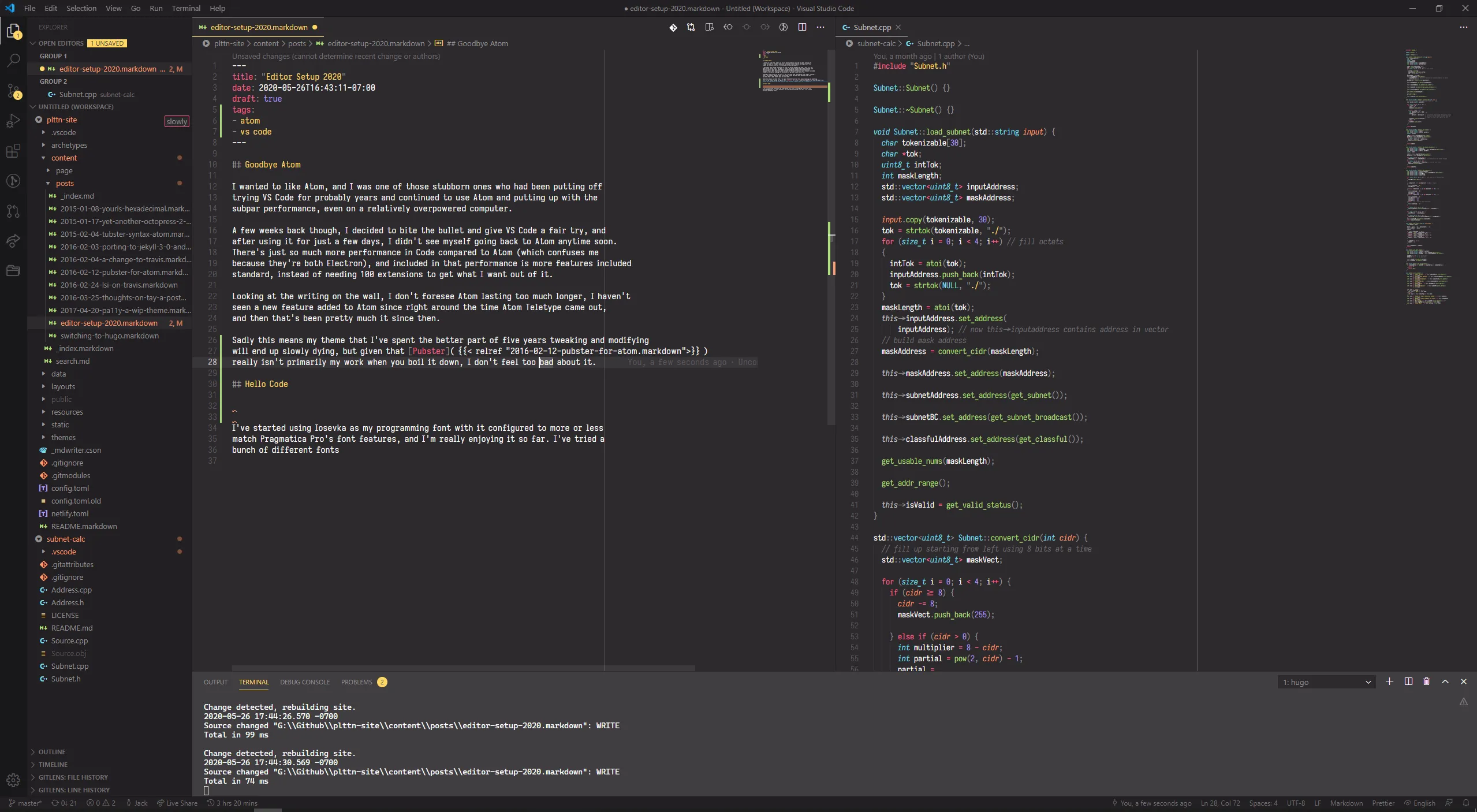 Editor Setup