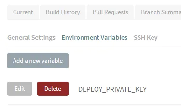 Travis CI SSH Key location